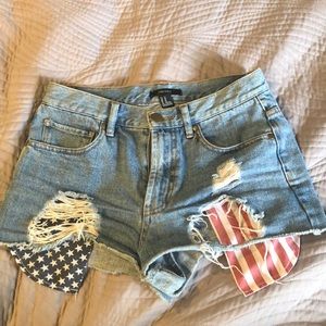 American Flag Pocket Shorts